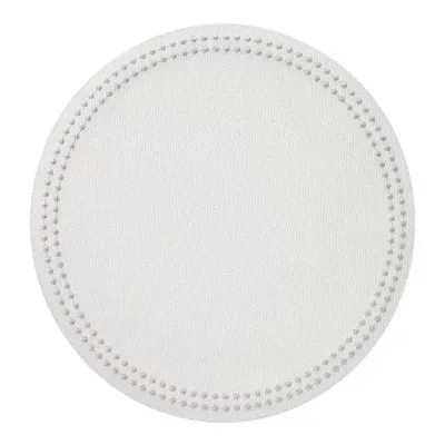 Pearls Ant. White/ Silver Placemat, Set of 4