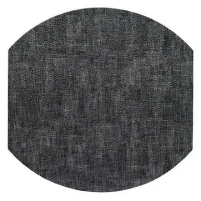 New Luster Smoke Elliptic Placemat 16" Pack of 4