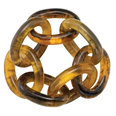 Chain Link Tortoise Napkin Rings, Set of Four