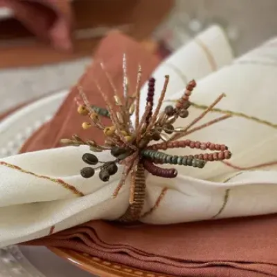 Autumn Burst Napkin Ring Pack of 4