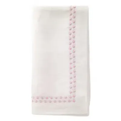 Pearls Rose Napkin 21" Pack of 4
