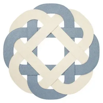 Primrose Ice Blue/Oyster Placemat Pack of 4