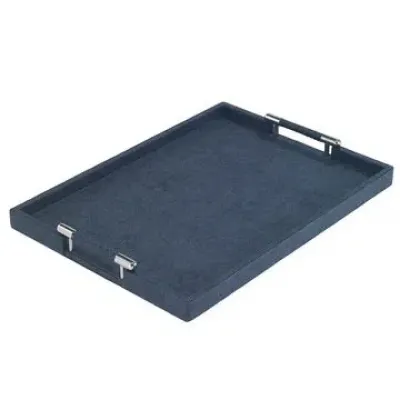 Stingray Navy Rectangular Handle Tray
