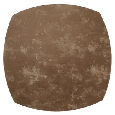 Velvet Mocha Mousse Elliptic Placemat 16" Pack of 4