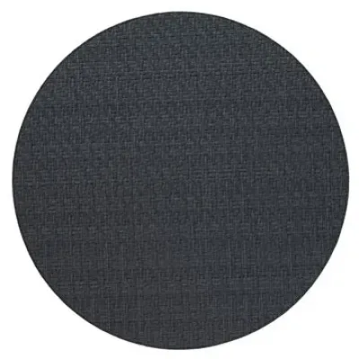 Wicker Black 15" Round Placemat, Set of 4