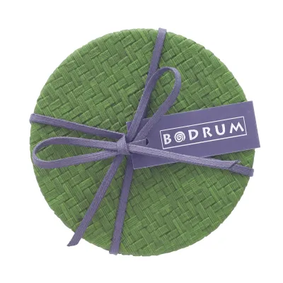 Wicker Grass Coaster, Set of 4