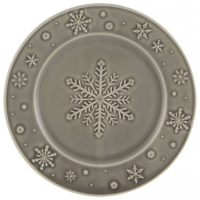 Snowflakes Anthracite Dinnerware