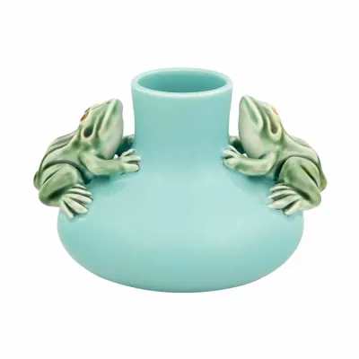 Arte Bordallo Medium Vase Two Frogs (Special Order)