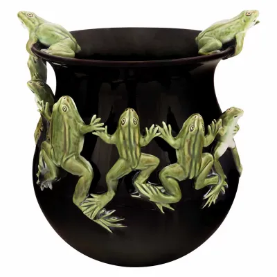 Arte Bordallo Frog Dance Pot (Special Order)