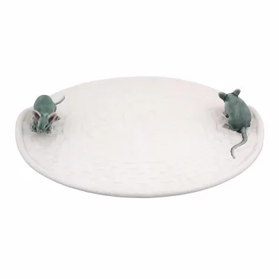 White Lily Cheese Tray With Mouse