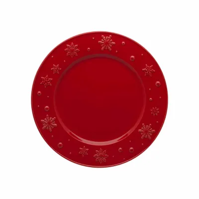 Snowflakes Red Candlestick 14