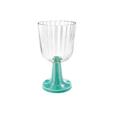 Patio Aqua Green Goblet Stem