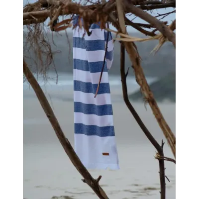 Costa Nova Beach Towel 35" x 72" Navy