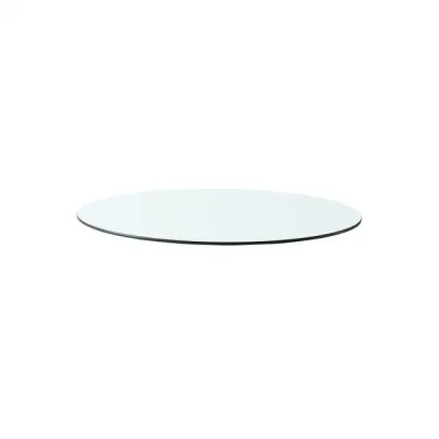 Aaron Clear 2-Drawer Side Table Glass Top