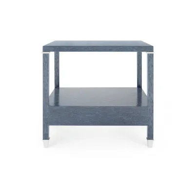 Alessandra 1-Drawer Side Table Deep Navy