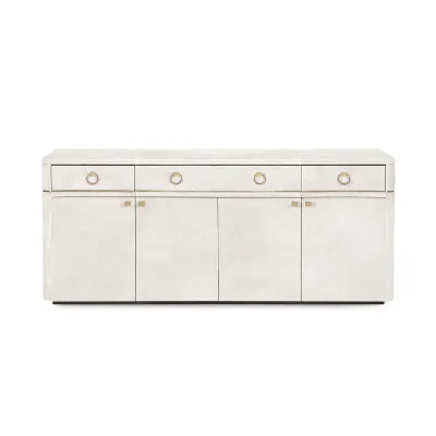 Andre 3-Drawer & 4-Door Cabinet Ivory