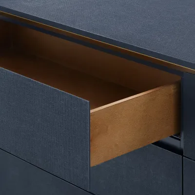 Ansel Extra Large 6-Drawer Blue Steel