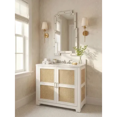 Ariel Vanilla 2-Door Cabinet