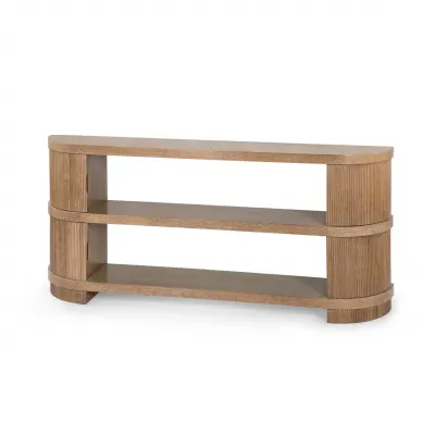Atlas Soft Glow Oak Console