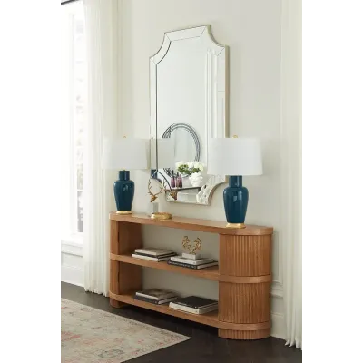 Atlas Soft Glow Oak Console