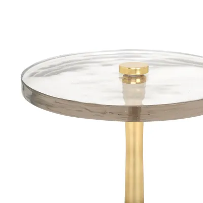 Antonia Side Table Polished Brass