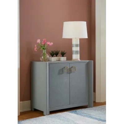 Audrey Washed Winter Gray Cabinet