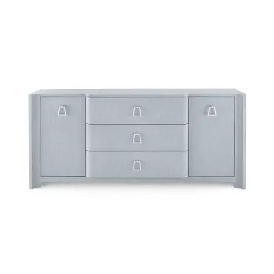 Audrey 3-Drawer & 2-Door Cabinet Washed Winter Gray