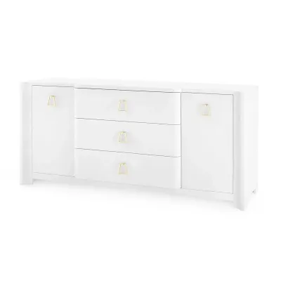 Audrey Cream 3-Drawer & 2-Door Cabinet