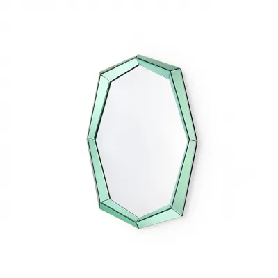 Avery Peridot Green Octagonal Mirror