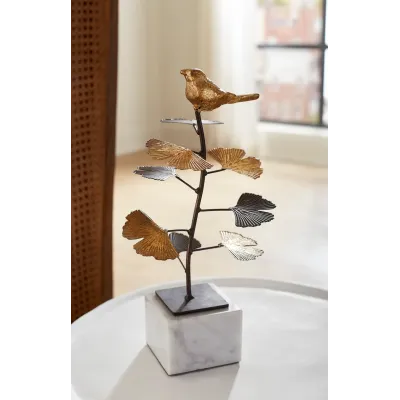 Birdsong Gold Leaf Statue