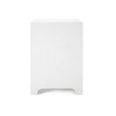 Bardot 3-Drawer Side Table Chiffon White