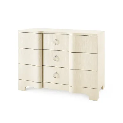 Bardot Large 3 -Drawer Canvas Cream