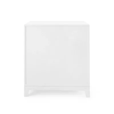 Bergamo 3-Drawer Side Table White Pearl