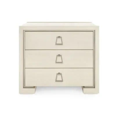 Blake Blanched Oak 3-Drawer Side Table