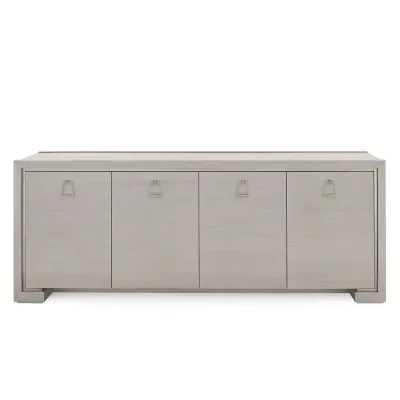 Blake Taupe Gray 4-Door Cabinet
