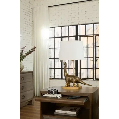 Bruno Antique Brass Lamp Without Shade