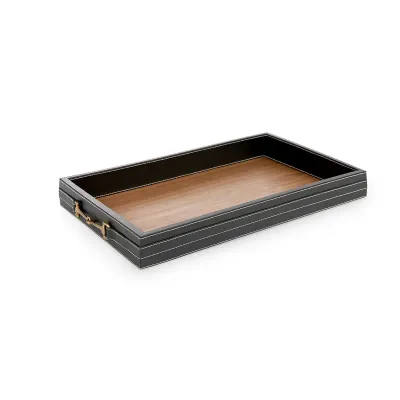 Buckley Black Rectangular Serving Tray