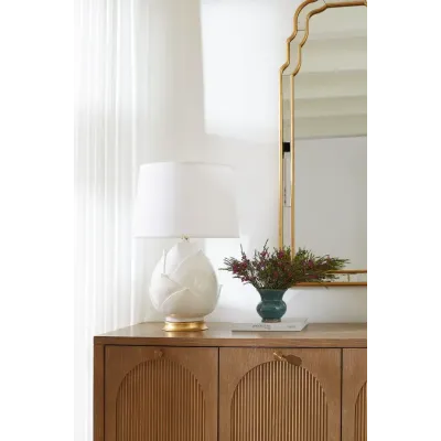 Budding Blanc de Chine Lamp Without Shade