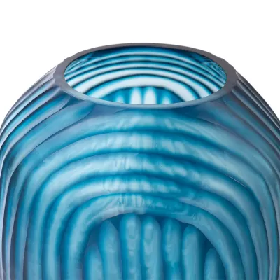 Circle Large Vase, Frost Blue