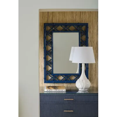 Clara Marine Blue Rectangular Mirror