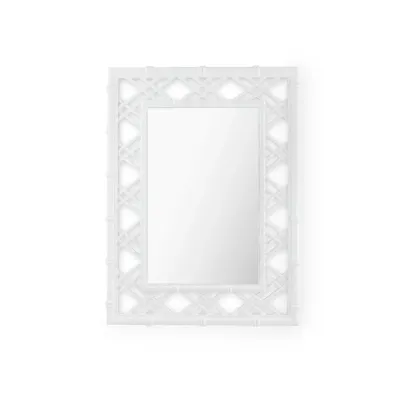 Clara Ghost White Rectangular Mirror