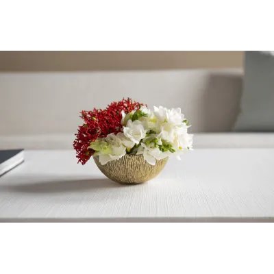 Coral Small Bowl Brass