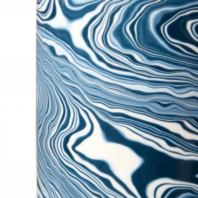 Caspian Tall Vase Blue and White