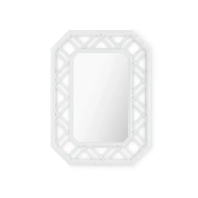 Callista Ghost White Octagonal Mirror