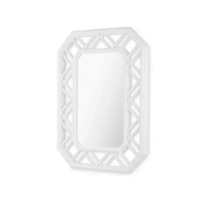 Callista Ghost White Octagonal Mirror
