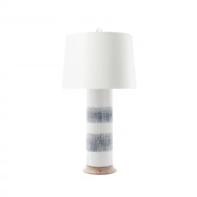 Elena Lamp (Lamp Only) Gray and White