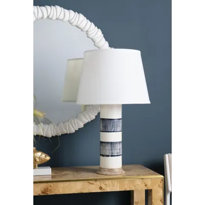 Elena Lamp (Lamp Only) Blue and White