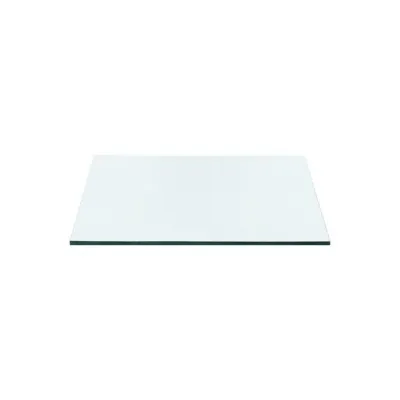 Frances 2-Drawer Side Table Glass Top Clear