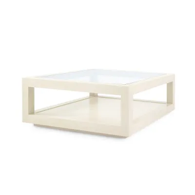 Gavin Large Square Coffee Table Blanched Oak