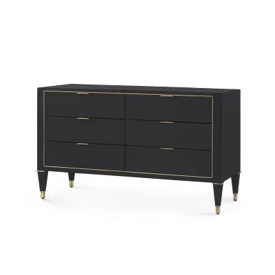 Hunter Extra Large 6-Drawer Black